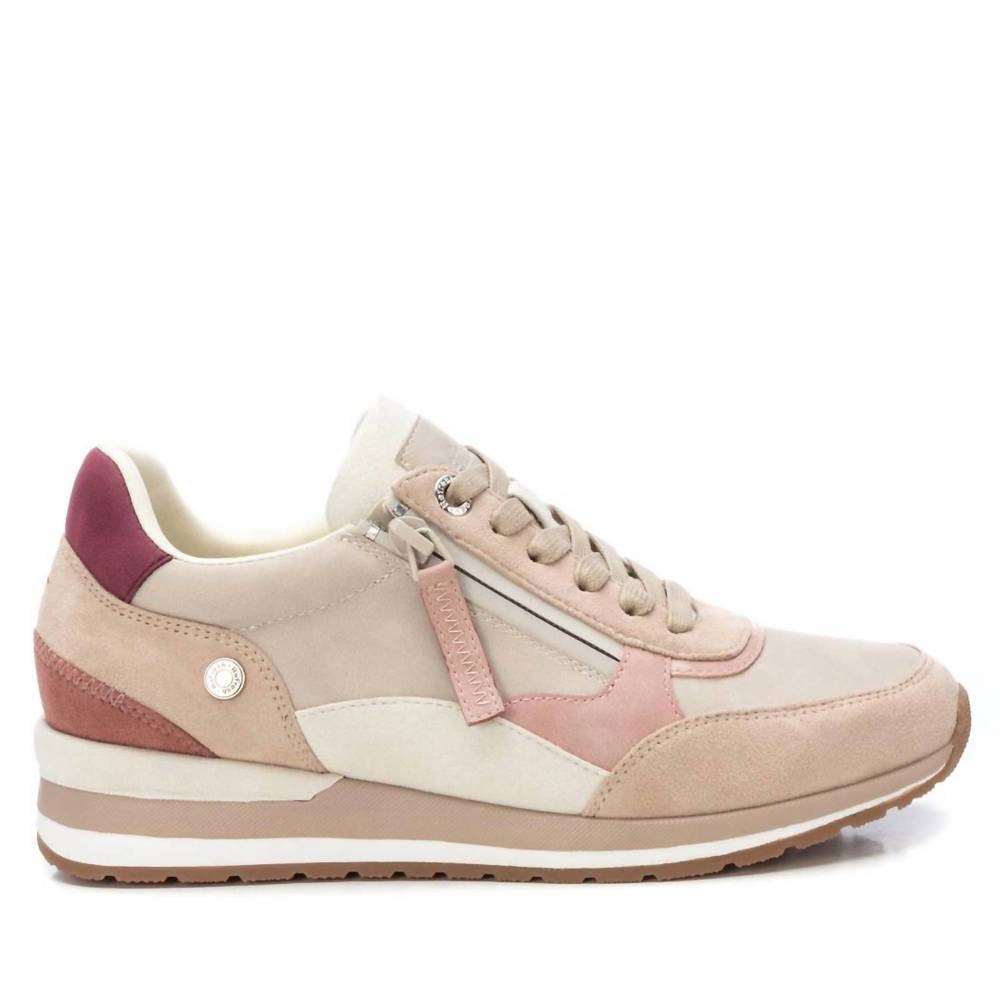 NEW XTI women's casual sneakers in nude